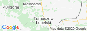 Tomaszow Lubelski map